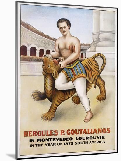 Poster Advertisement for Hercules P. Coutalianos-null-Mounted Giclee Print