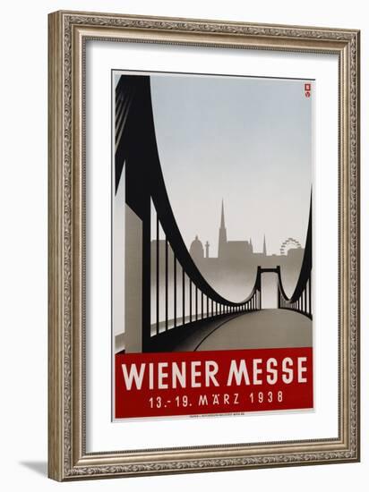 Poster Advertisement for Wiener Messe Trade Fair-null-Framed Giclee Print