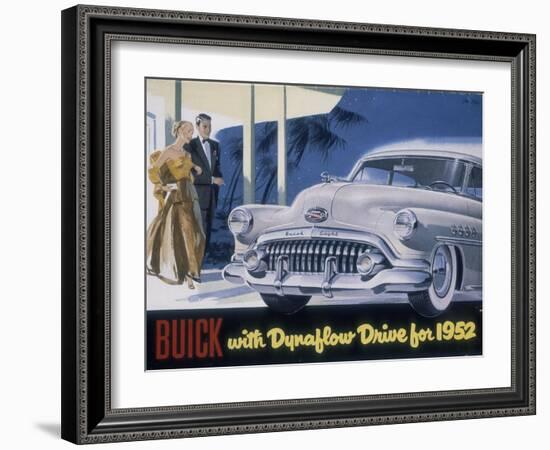 Poster Advertising a Buick, 1952-null-Framed Giclee Print