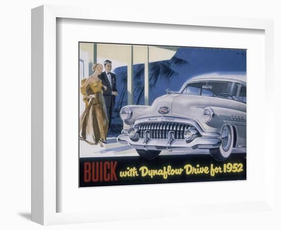 Poster Advertising a Buick, 1952-null-Framed Giclee Print