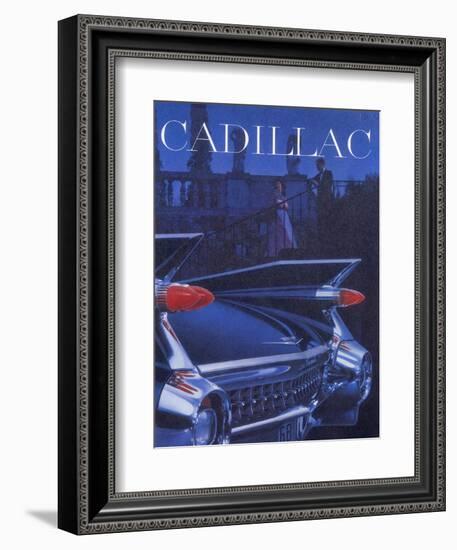 Poster Advertising a Cadillac, 1959-null-Framed Giclee Print