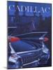 Poster Advertising a Cadillac, 1959-null-Mounted Giclee Print