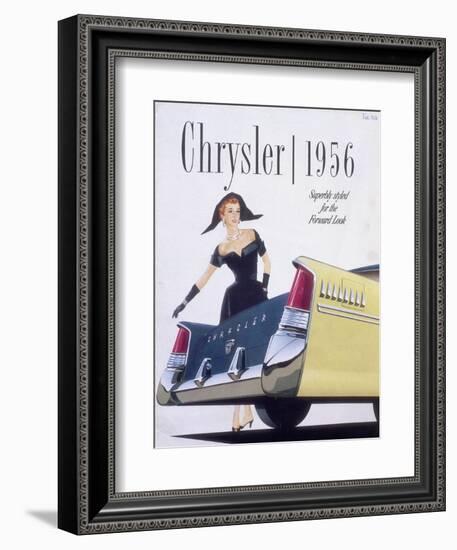 Poster Advertising a Chrysler, 1956-null-Framed Giclee Print