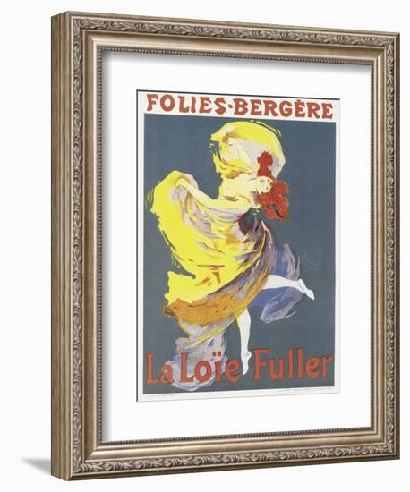 Poster Advertising a Dance Performance by Loie Fuller at the Folies-Bergere-Jules Chéret-Framed Giclee Print