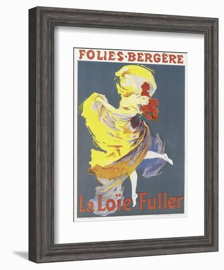 Poster Advertising a Dance Performance by Loie Fuller at the Folies-Bergere-Jules Chéret-Framed Giclee Print