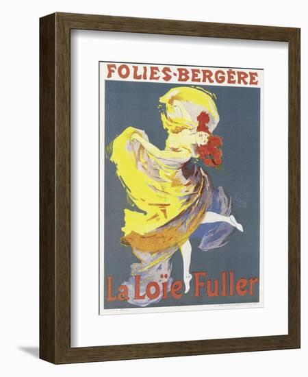 Poster Advertising a Dance Performance by Loie Fuller at the Folies-Bergere-Jules Chéret-Framed Giclee Print