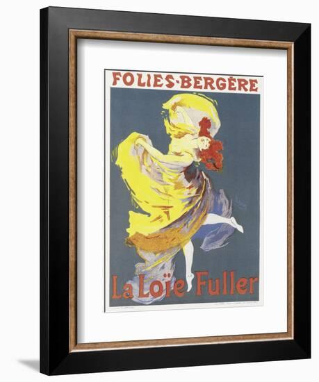 Poster Advertising a Dance Performance by Loie Fuller at the Folies-Bergere-Jules Chéret-Framed Giclee Print