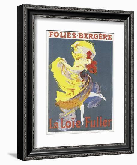 Poster Advertising a Dance Performance by Loie Fuller at the Folies-Bergere-Jules Chéret-Framed Giclee Print