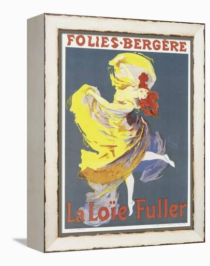 Poster Advertising a Dance Performance by Loie Fuller at the Folies-Bergere-Jules Chéret-Framed Premier Image Canvas