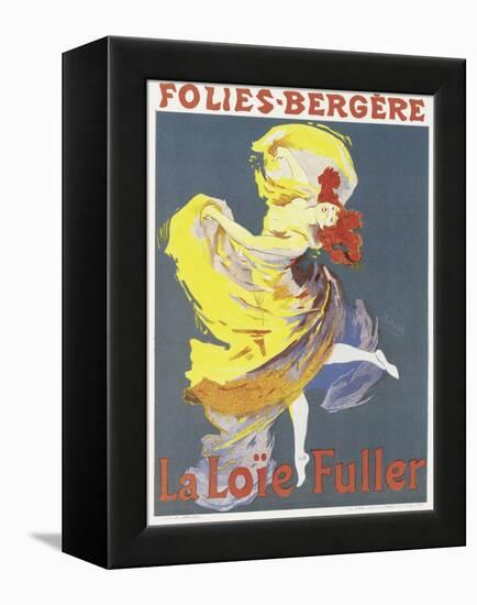 Poster Advertising a Dance Performance by Loie Fuller at the Folies-Bergere-Jules Chéret-Framed Premier Image Canvas
