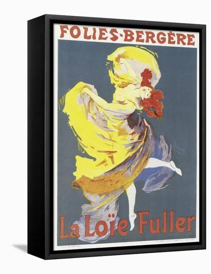 Poster Advertising a Dance Performance by Loie Fuller at the Folies-Bergere-Jules Chéret-Framed Premier Image Canvas