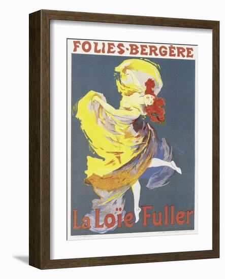 Poster Advertising a Dance Performance by Loie Fuller at the Folies-Bergere-Jules Chéret-Framed Giclee Print