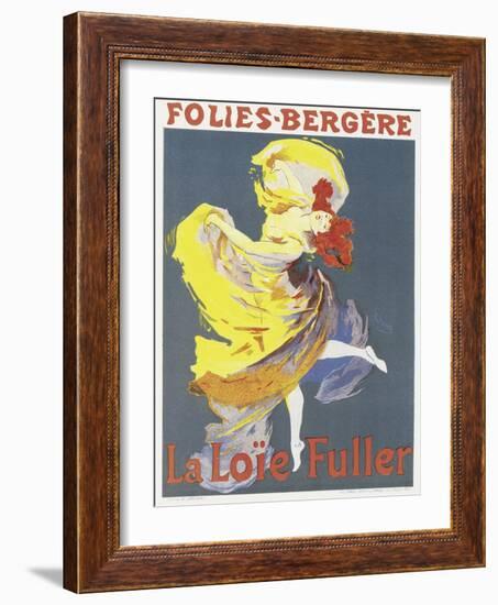 Poster Advertising a Dance Performance by Loie Fuller at the Folies-Bergere-Jules Chéret-Framed Giclee Print