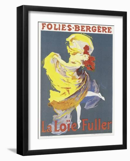 Poster Advertising a Dance Performance by Loie Fuller at the Folies-Bergere-Jules Chéret-Framed Giclee Print