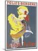 Poster Advertising a Dance Performance by Loie Fuller at the Folies-Bergere-Jules Chéret-Mounted Giclee Print