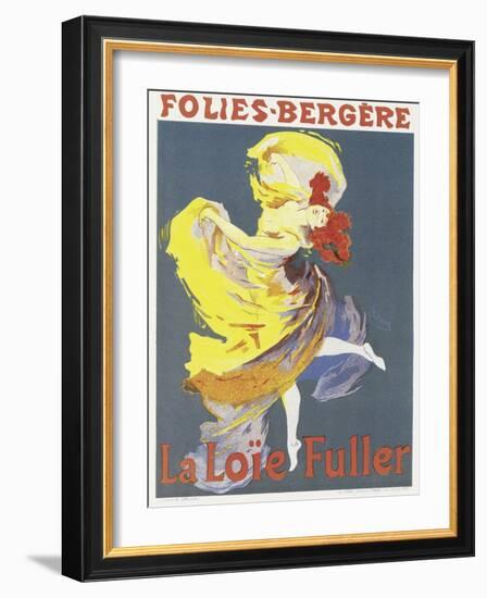 Poster Advertising a Dance Performance by Loie Fuller at the Folies-Bergere-Jules Chéret-Framed Giclee Print