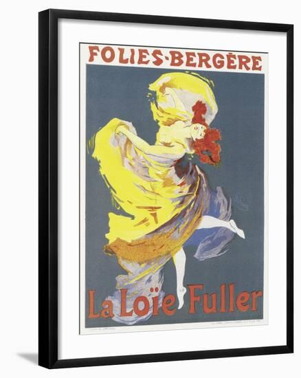 Poster Advertising a Dance Performance by Loie Fuller at the Folies-Bergere-Jules Chéret-Framed Giclee Print