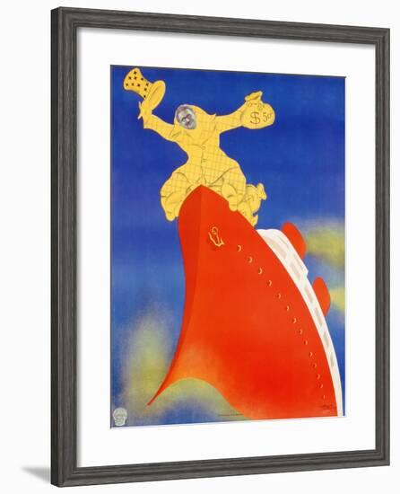 Poster Advertising a Film-null-Framed Giclee Print