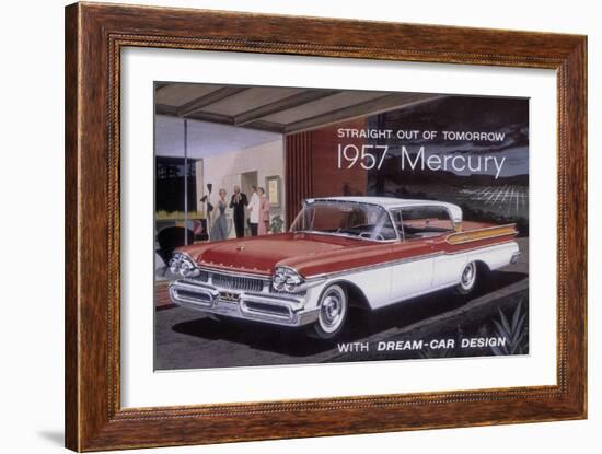 Poster Advertising a Mercury Car, 1957-null-Framed Giclee Print