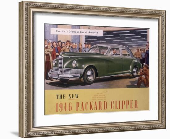 Poster Advertising a Packard Clipper, 1946-null-Framed Giclee Print