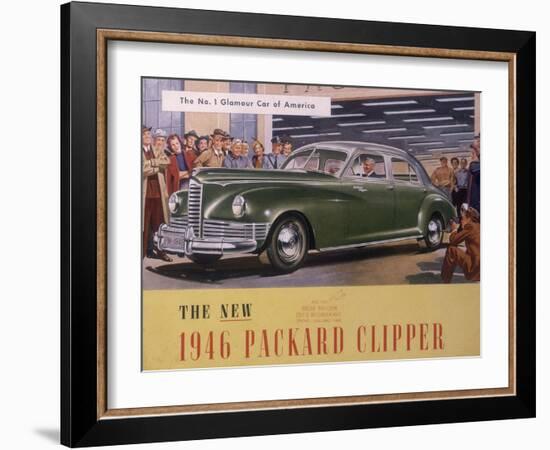 Poster Advertising a Packard Clipper, 1946-null-Framed Giclee Print
