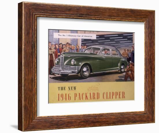Poster Advertising a Packard Clipper, 1946-null-Framed Giclee Print