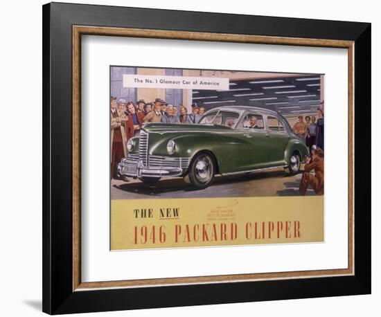 Poster Advertising a Packard Clipper, 1946-null-Framed Giclee Print