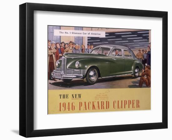 Poster Advertising a Packard Clipper, 1946-null-Framed Giclee Print