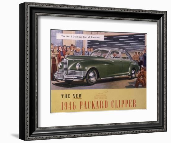 Poster Advertising a Packard Clipper, 1946-null-Framed Giclee Print