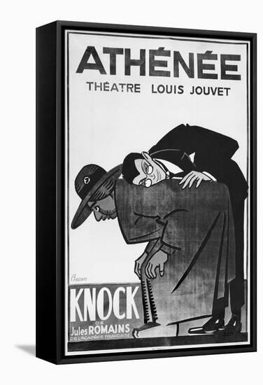 Poster Advertising a Performance of 'Knock or the Triumph of Medicine'-Bernard Becan-Framed Premier Image Canvas