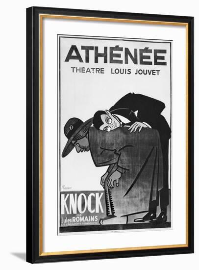 Poster Advertising a Performance of 'Knock or the Triumph of Medicine'-Bernard Becan-Framed Giclee Print