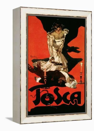 Poster Advertising a Performance of Tosca, 1899-Adolfo Hohenstein-Framed Premier Image Canvas