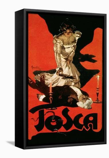 Poster Advertising a Performance of Tosca, 1899-Adolfo Hohenstein-Framed Premier Image Canvas