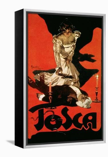 Poster Advertising a Performance of Tosca, 1899-Adolfo Hohenstein-Framed Premier Image Canvas