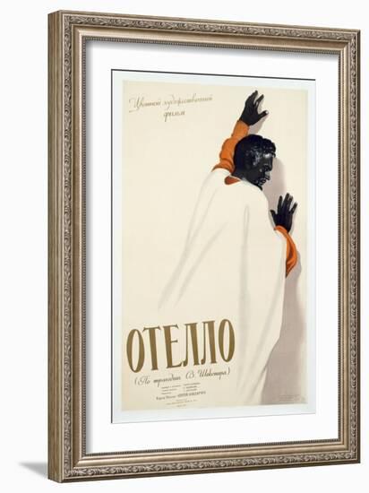 Poster Advertising a Production of 'Othello', 1956-null-Framed Giclee Print