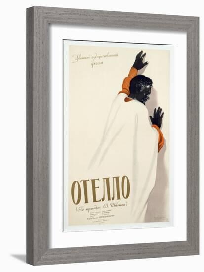 Poster Advertising a Production of 'Othello', 1956-null-Framed Giclee Print