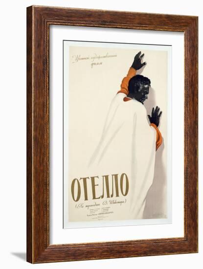 Poster Advertising a Production of 'Othello', 1956-null-Framed Giclee Print