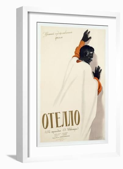 Poster Advertising a Production of 'Othello', 1956-null-Framed Giclee Print