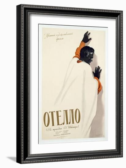 Poster Advertising a Production of 'Othello', 1956-null-Framed Giclee Print