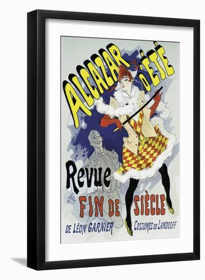 Poster Advertising a Show-Jules Chéret-Framed Giclee Print