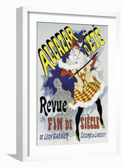 Poster Advertising a Show-Jules Chéret-Framed Giclee Print