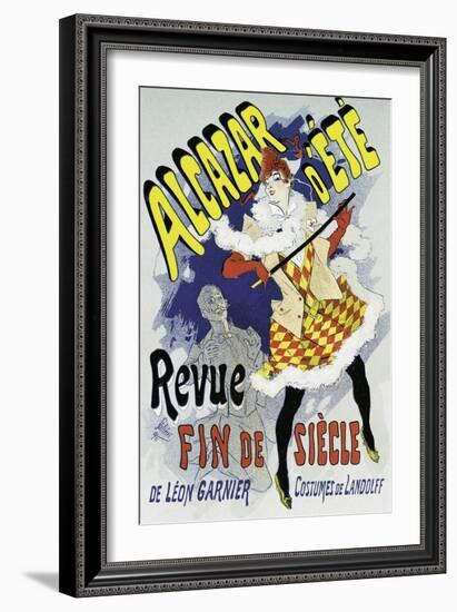 Poster Advertising a Show-Jules Chéret-Framed Giclee Print