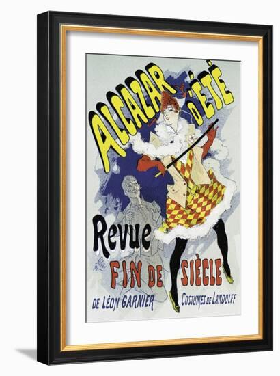 Poster Advertising a Show-Jules Chéret-Framed Giclee Print