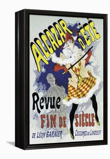 Poster Advertising a Show-Jules Chéret-Framed Premier Image Canvas