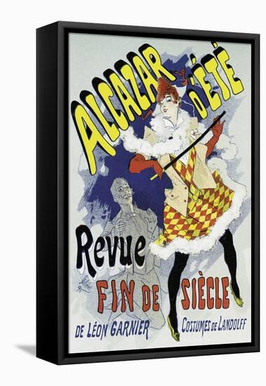 Poster Advertising a Show-Jules Chéret-Framed Premier Image Canvas