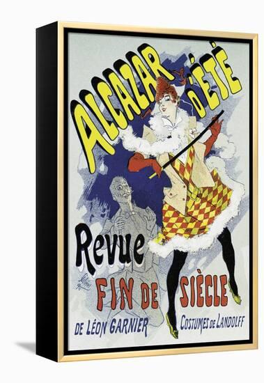 Poster Advertising a Show-Jules Chéret-Framed Premier Image Canvas