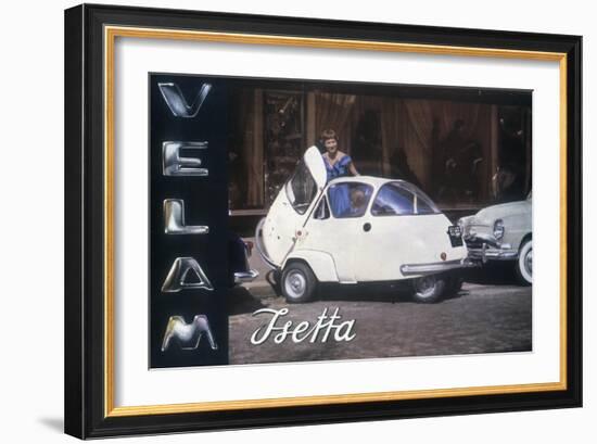 Poster Advertising a Velam Isetta Car, 1957-null-Framed Giclee Print