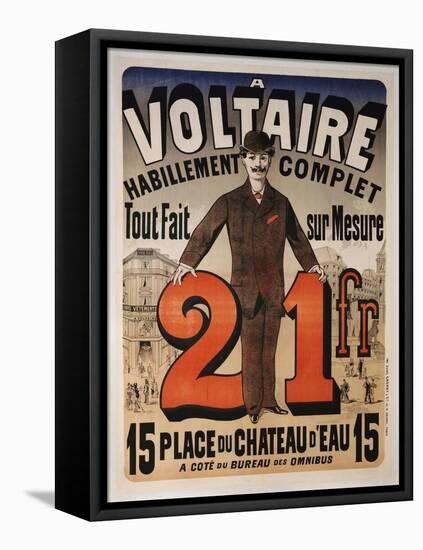 Poster Advertising 'A Voltaire', C.1877-Jules Chéret-Framed Premier Image Canvas