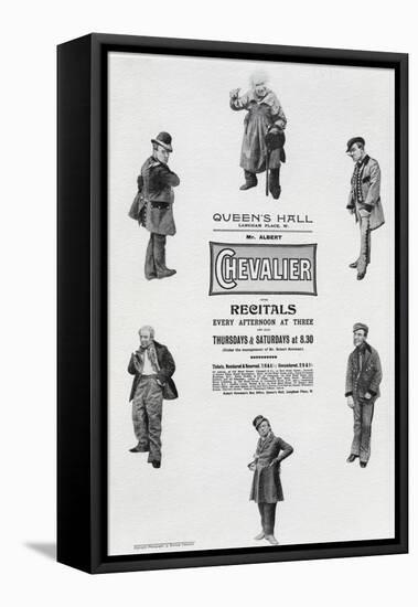 Poster Advertising Albert Chevalier's Recital at the Queen's Hall (Engraving)-English-Framed Premier Image Canvas