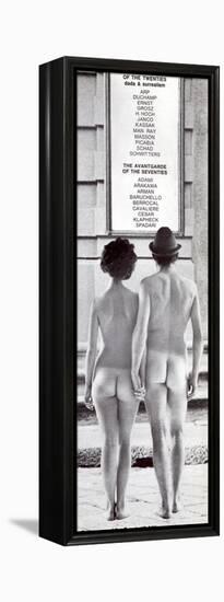 Poster Advertising an Exhibition at the Galleria Schwarz, Milan, C.1970S-null-Framed Premier Image Canvas